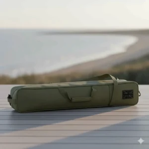 Compact rod holdall designed for short-stay sessions or travel, featuring a slimline profile and carry handle.