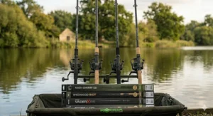 Comparison of popular UK carp brands offering rods for less than one hundred pounds.