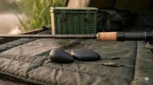 Casting weight guide showing the ideal 2.5oz to 3oz lead weights for a 2.75lb test curve carp rod.