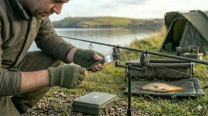 A side-by-side comparison of a rigid arm swinger and a chain-link hanger to show different styles of bite indicators.