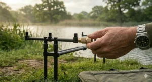 Lightweight carbon fibre buzz bars, preferred for reduced weight when carrying gear to the swim.