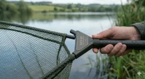 A professional 50-inch landing net kit complete with handle and spreader block.