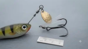 Weedless spinnerbait designed for fishing over pike-filled weed beds.