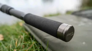 Ergonomic EVA foam handle on an affordable catfish rod offering comfort and grip during long UK fishing sessions.