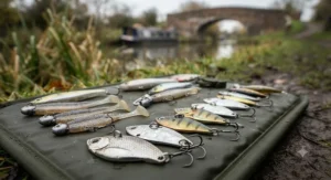 A deep-diving crankbait hard lure featuring a realistic roach colour pattern for trolling.