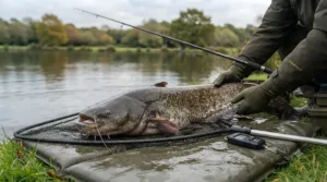A typical UK commercial water venue suitable for targeting hard-fighting Wels catfish with budget gear.