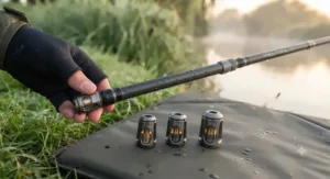Selecting the right casting weight on a zander rod for vertical jigging in deep UK reservoirs.