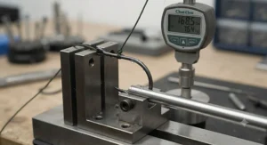 Close-up of a heavy-duty forged catfish hook under tension during a durability and bend resistance test.