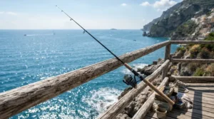 Using grip leads vs plain leads for beach fishing off a wooden pier during a rising tide.